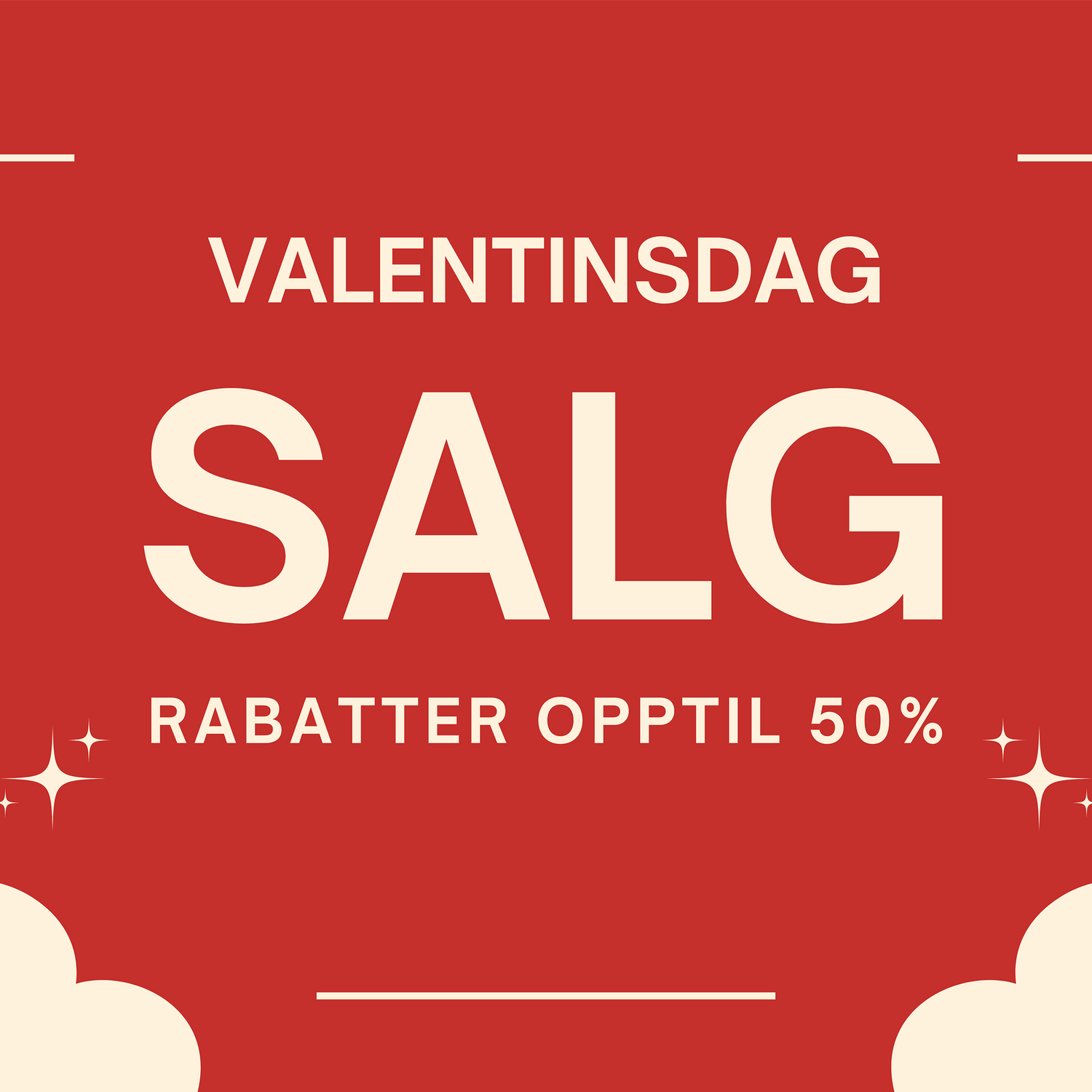 Valentinsdag Salg