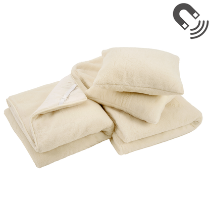 Ullsengesett i Merino m/Magneter Hvit